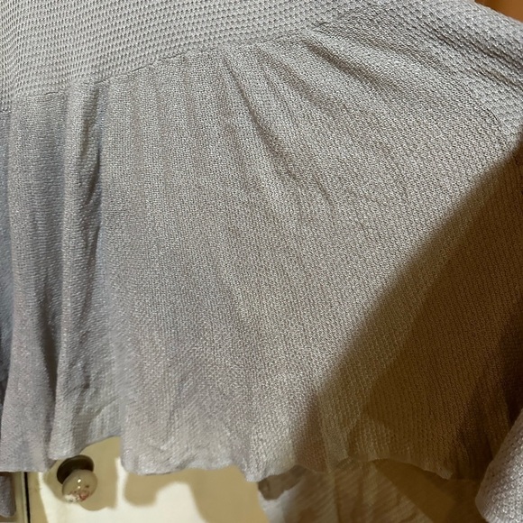 Torrid Cardigan Grey Drape Front Sweater NWT Size 4 (26) - Picture 4 of 4